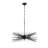 Mid Centry Black Sputnik Chandelier 8-Light