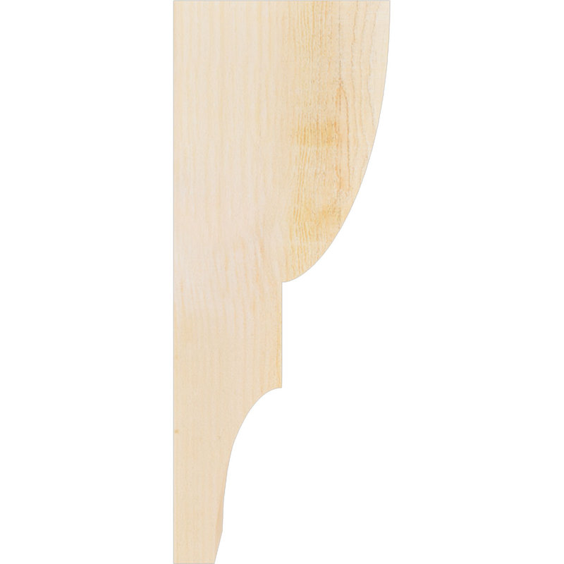 Corbeau Ridgewood, H 26 po x l 4 po x P 10 po, Sapin de Douglas, Sciage brut