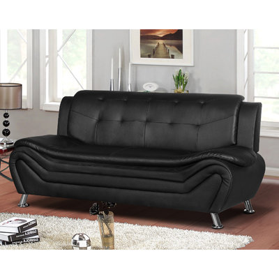 Lizbeth 74.5'' Faux Leather Sofa