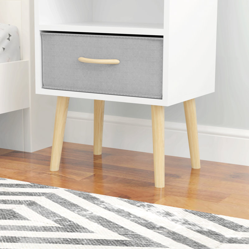 Nightstands, White, Set of 2