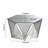 Amla 31" Glass Coffee Table Mirrored Top