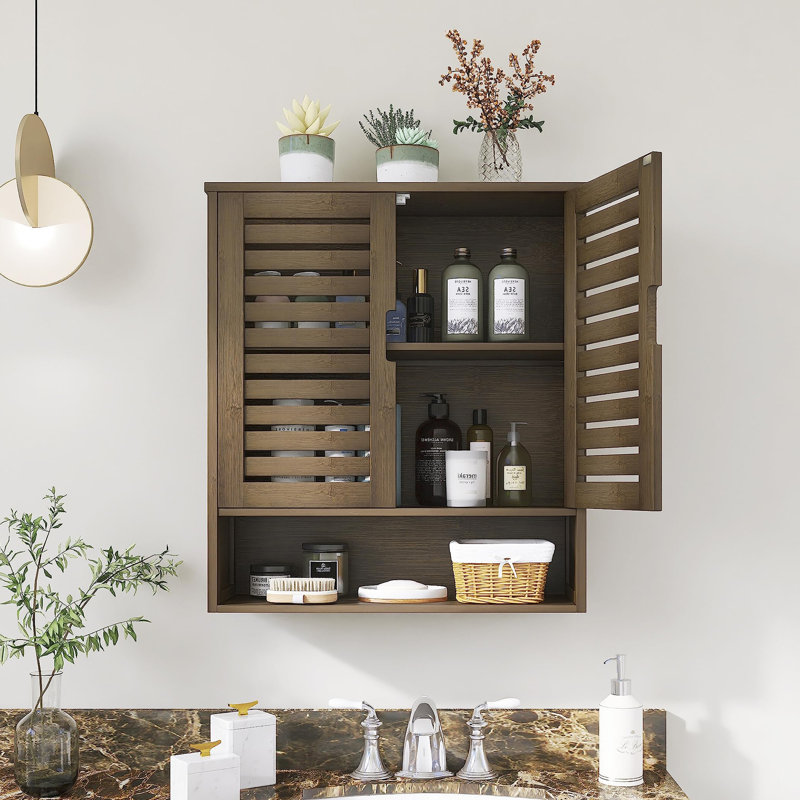 Concho Bathroom Cabinet, Walnut