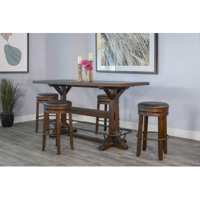 78" Homestead Rectangular Pub Table Set