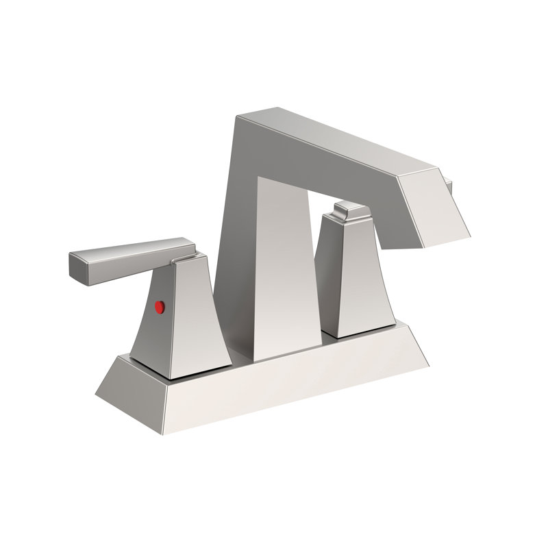 Robinet de lavabo vasque avec bonde escamotable, Nickel brossé
