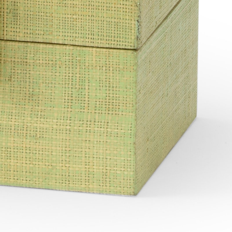 Decorative Box, Seafoam/Gold