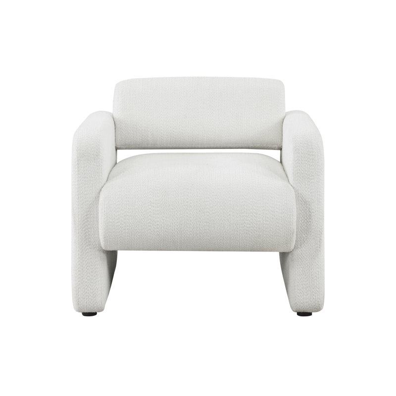 Panane 32'' Wide Armchair, White Boucle