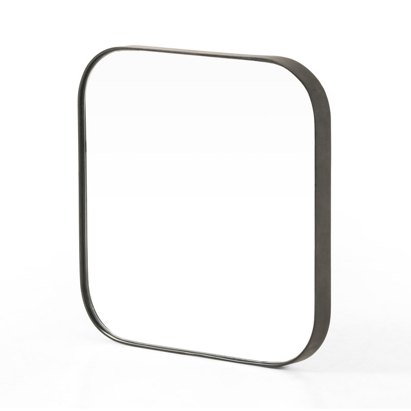 Bellvue Framed Mirror, 47.25" x 47.25", Dark Gray
