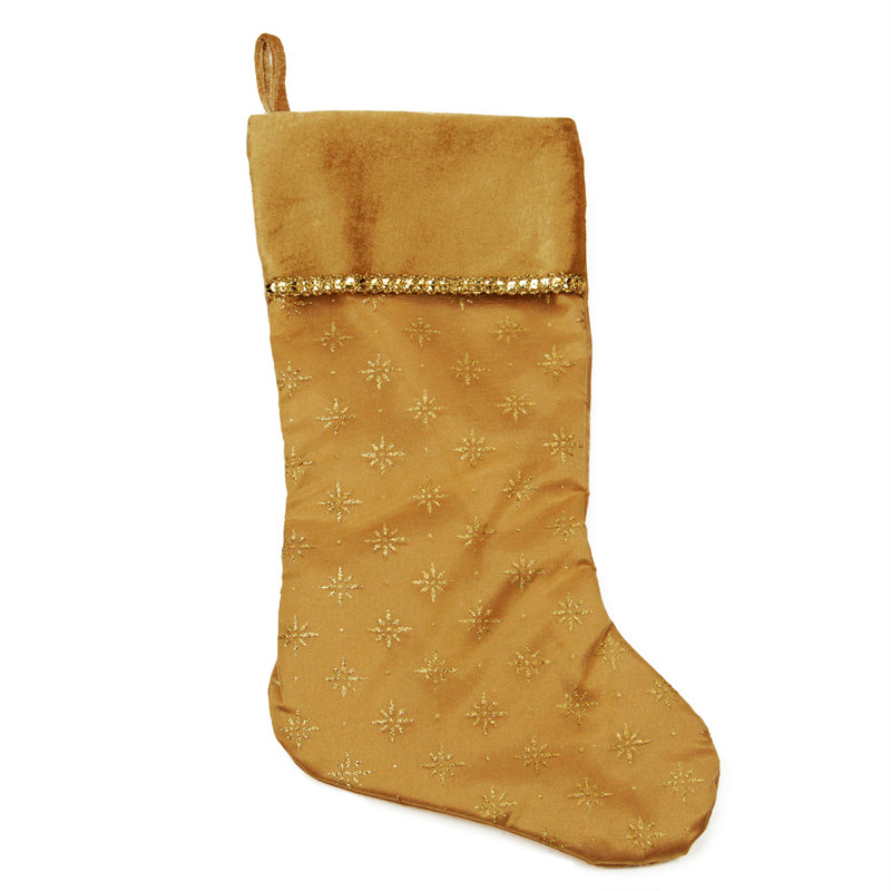 Chaussette de Noël 20 po avec paillettes