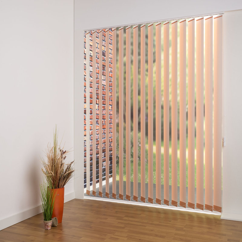Blackout Vertical Blind, Terracotta, 12.7cm, 200cm L x 180cm W