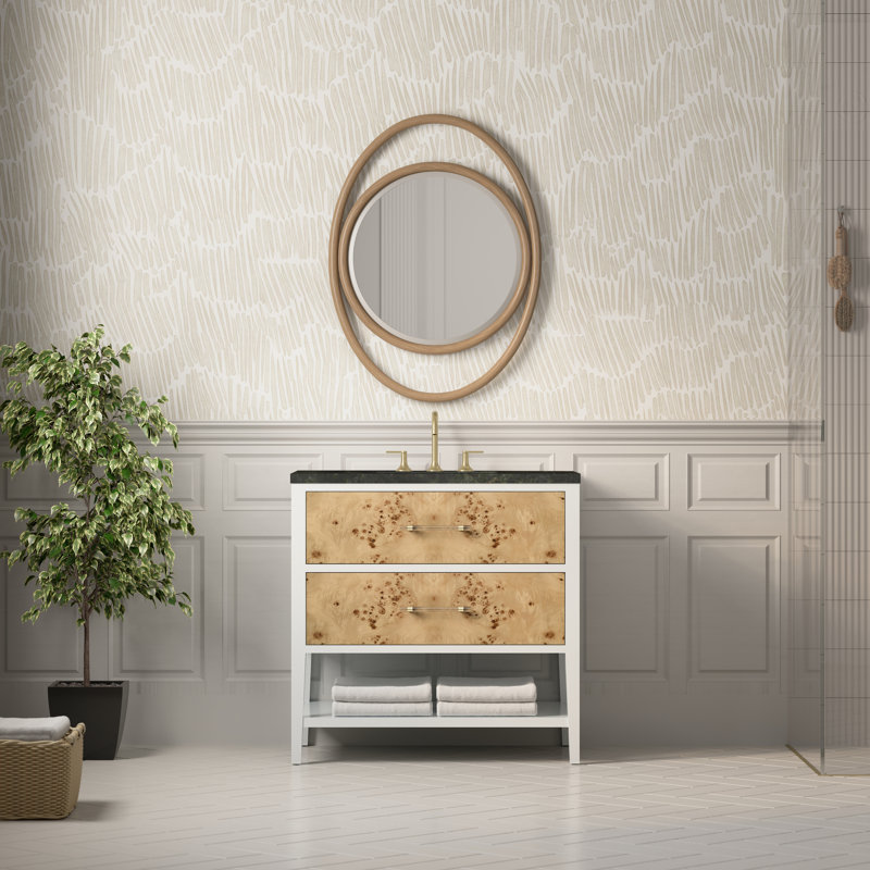 Olena 36 in. Handmade Single Vanity, Phantome Eclos, 8" Widespread