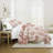 Quilt Set- Lightweight - All Season Quilted Coverlet - Distressed Bouquet-105628192-105628187