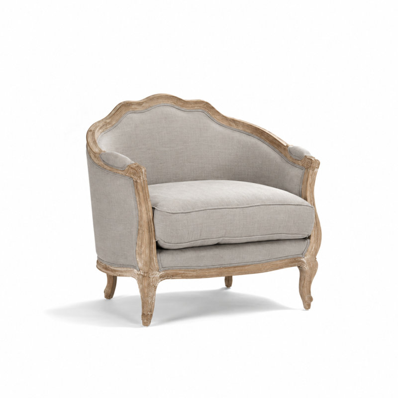 Gracia Upholstered Armchair, Grey