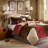 7 Piece Microsuede Comforter Set Red