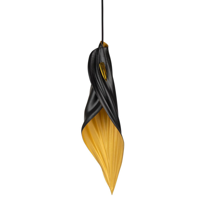 Xavier Clarisse Medium Embossed Leather Pendant Light, 24'' H x 7'' W x 7'' D, Bone