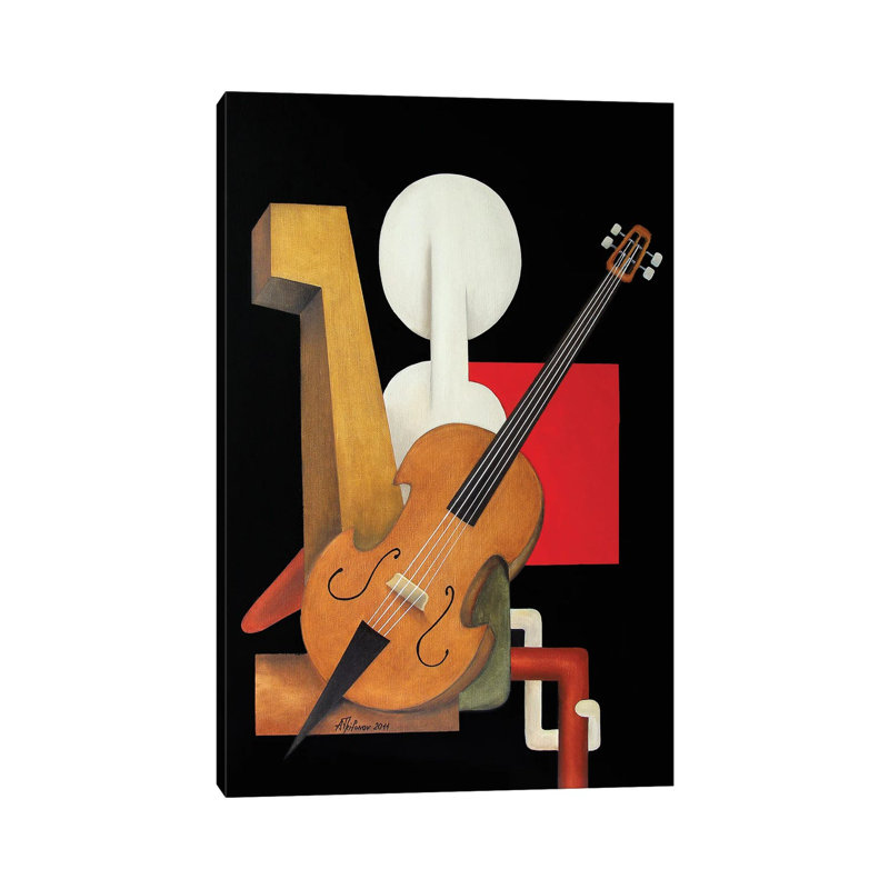 Violoncelliste by Alexander Trifonov - Wrapped Canvas Print