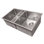 DuraSnow® ZLINE 33" Anton Undermount Double Bowl Fingerprint Resistant Stainless Steel Kitchen Sink with Bottom Grid