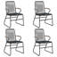 Kaiti 4 - Person Wicker Patio Dining Set with Rectangular Table