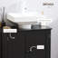 Armoire de rangement à piédestal, sous-lavabo, meuble-lavabo de salle de bain avec U et tablette interne réglable-110447470
