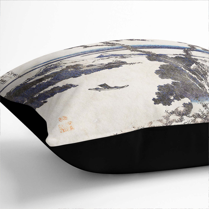 Square Throw Cushion, 40cm H x 40cm W x 15cm D, Black