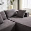 Canapé d'appoint en forme de L 108 po - revêtement en chenille, 6 coussins, assemblage, salon, chambre à coucher avec canapé modulaire, sans effort, invité-121094040