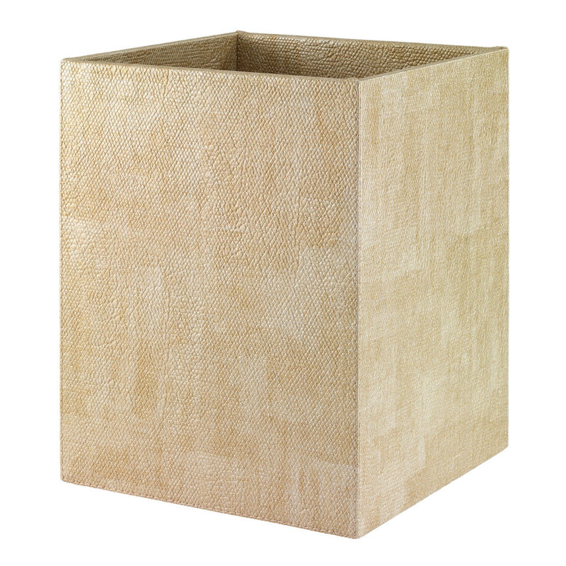 Luster Waste Bin, Gold