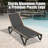 Set Of 2 Pool Lounge Chairs With Side Table, Adjustable Outdoor Chaise Lounge With Wheels-1370885853