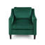Fauteuil club en velours vert-2139782906