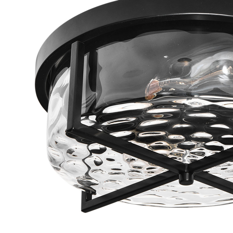 Verdon Glass Flush Mount