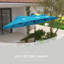 Large Patio Umbrella For 6-8 Person Rectangular/Oval Table, 12 Ribs Rustproof Steel Frame, Uv Protected Waterproof, Easy Crank Lift-942247957-942247959
