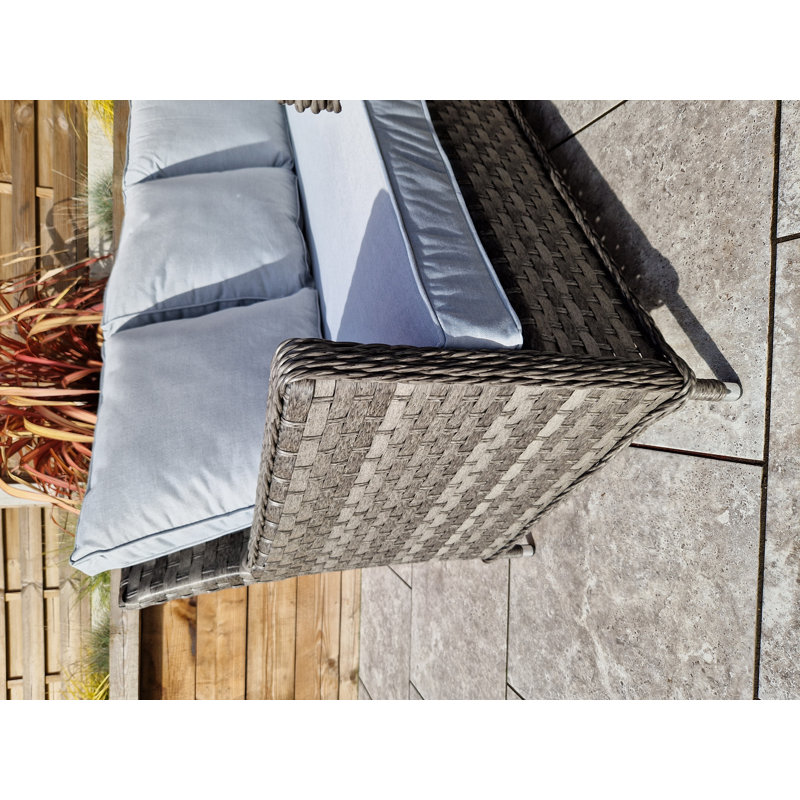 Laeton Wicker Patio Sectional with Cushions