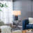 D16.9''Xh28'' Ellis Glass Table Lamp