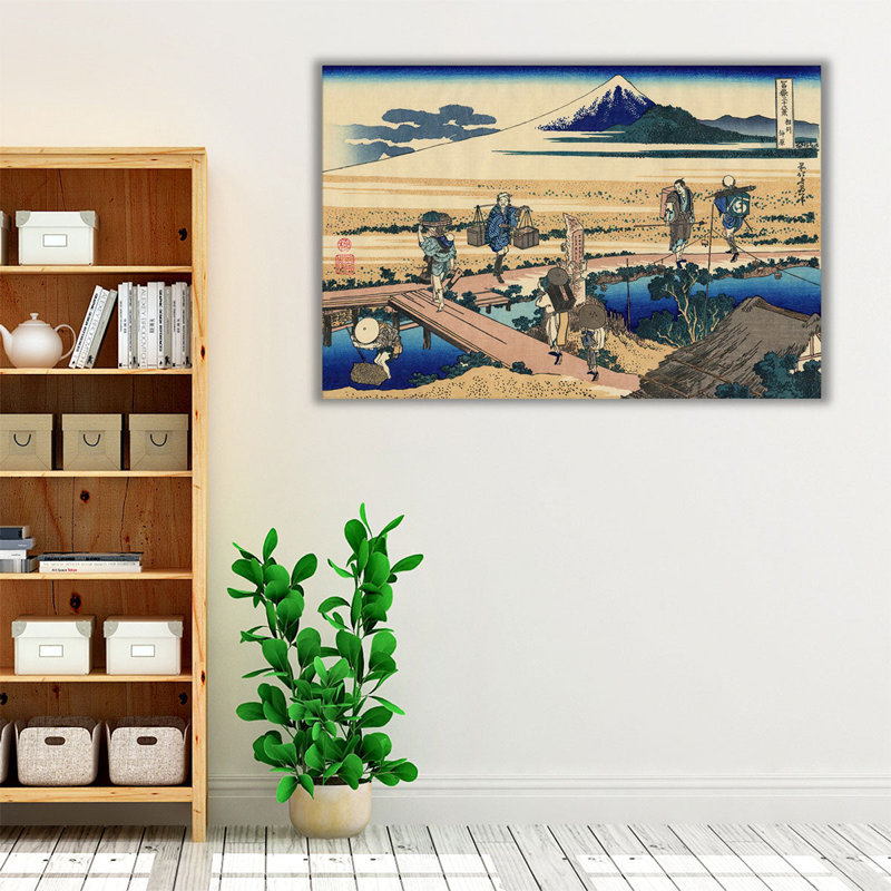 «Nakahara in the Sagami Province», reproduction d'art sur toile, H 12 po x l 18 po