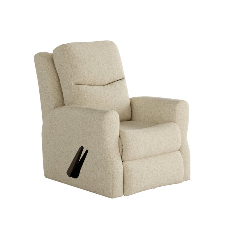 Fauteuil inclinable Fame, Blanc, Bascule manuelle / pivotante 