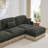 Spacious Chenille Sofas, Modern Leopard Modular Sectional For Home