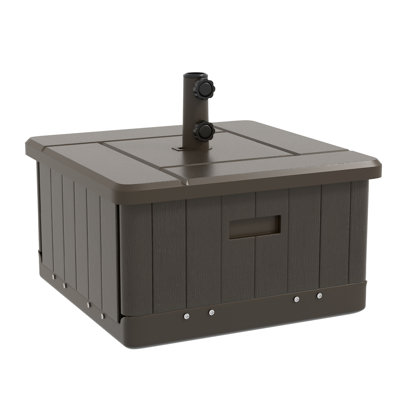Base de parasol d'extérieur 3-en-1 Outsunny (table basse incluse, sans chaises)