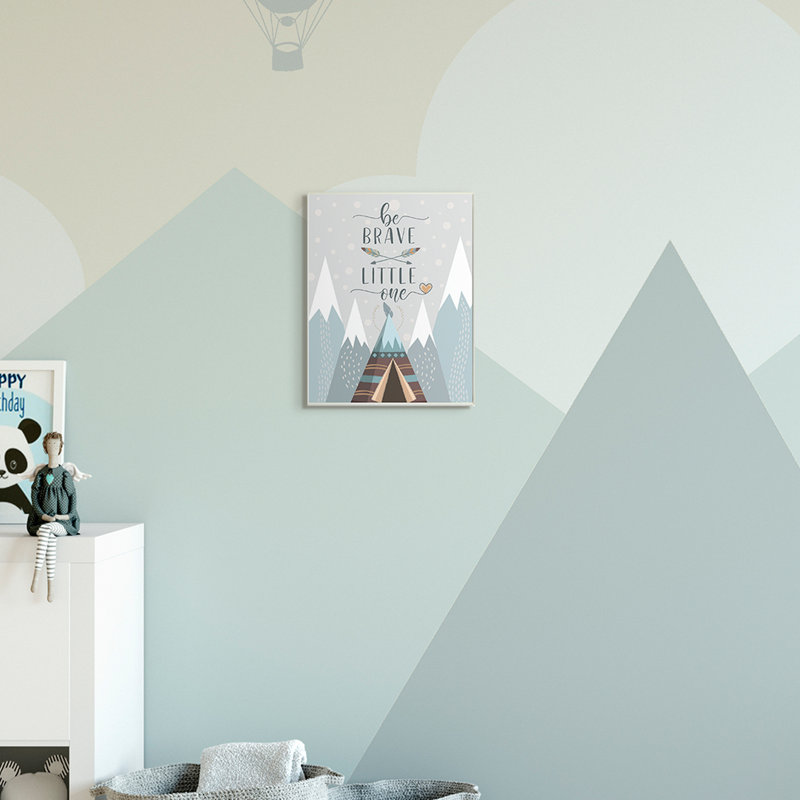 Tipi Brave Little One, H 15 po x l 10 po x P 0,5 po, Plaque murale