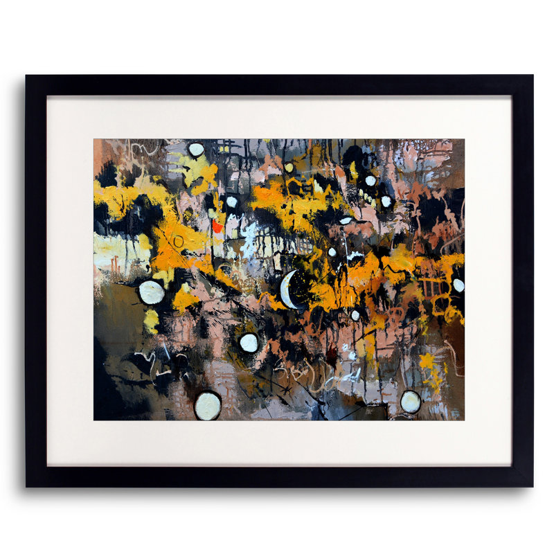 «Abstract 88712070» par Pol Ledent - Peinture encadrée, H 16 po x l 20 po