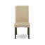 Ensemble de table de salle à manger 5 pièces moderne comprenant une table rectangulaire en bois et 4 chaises Parson rembourrées en tissu brun, 36 x 60 pouces, cappuccino-236772509-199509734-199509729