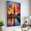 London, England at Twilight V1 - peinture sur toile tendue-88069027
