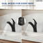 Robinet de salle de bain escamotable à un trou, robinet de lavabo de salle de bain à 2 fonctions avec ensemble de drain-120089892