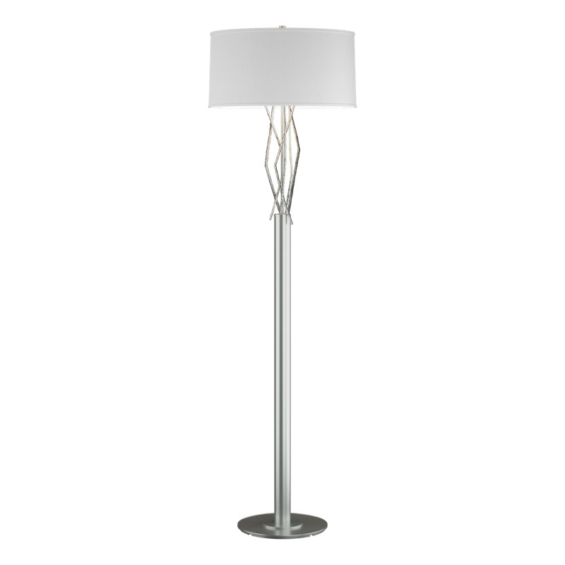 Brindille 61" Floor Lamp, Natural Anna, Vintage Platinum
