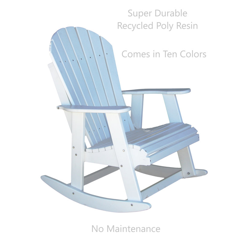 Chaise berçante Klein Poly, Blanc
