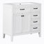Meuble-lavabo sur pied simple 35,98 po avec plateau en céramique Raquez-925108237
