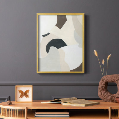 Shifting Neutrals I Framed Print - Solid Wood