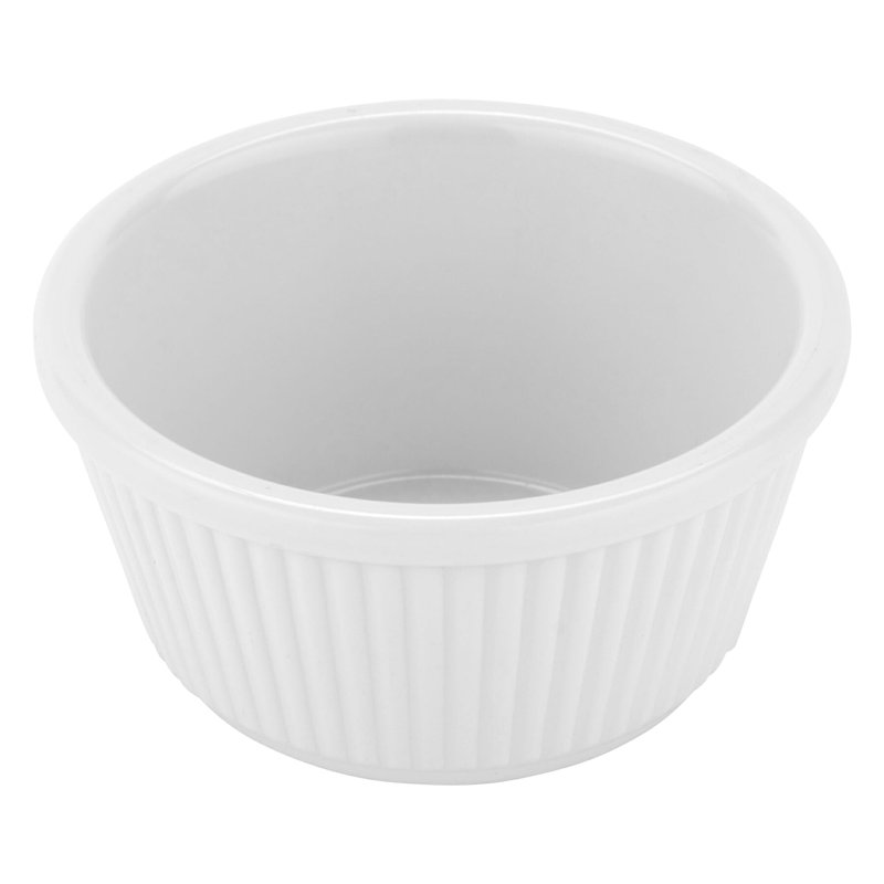 G.E.T. Melamine 12 Piece Ramekin / Soufflé Dish Bakeware Set, White
