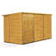 Modular Pent Garden Shed  12X6 No Windows  Double Door