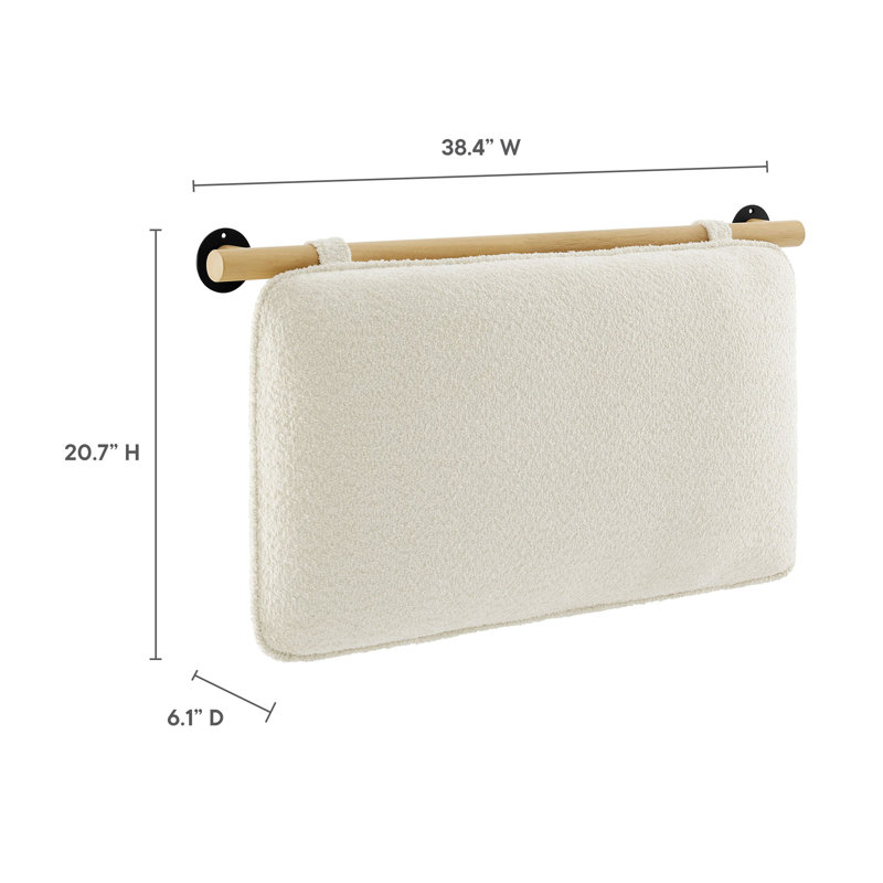 Tête de lit tapissier Anela, Natural/Cream, Simple