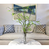 Janousek 31'' Faux Willow Branches With Leaves Branch in Glass Vase