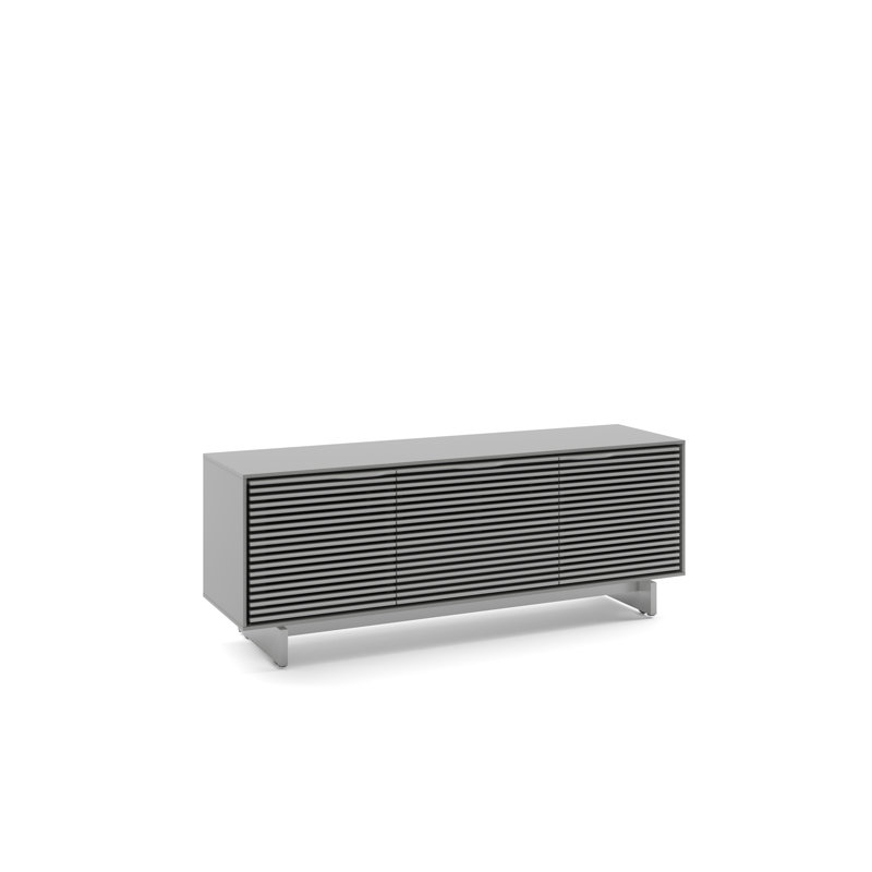Align Unfinished TV Stand, Fog Gray