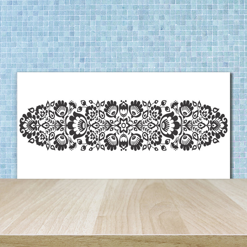 50cm W x 100cm L Glass Peel and Stick Panel